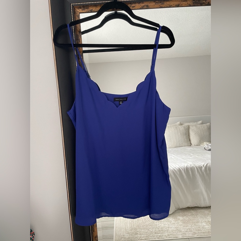 Socialite Royal Blue Camisole - Picture 3 of 3